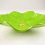 Lime Green Poppy Ceramic Wall Art