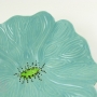 Seafoam Green Ceramic Poppy Wall Art